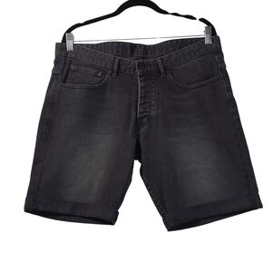 Zadig & Voltaire Pedro Black Denim Shorts Men’s US 34